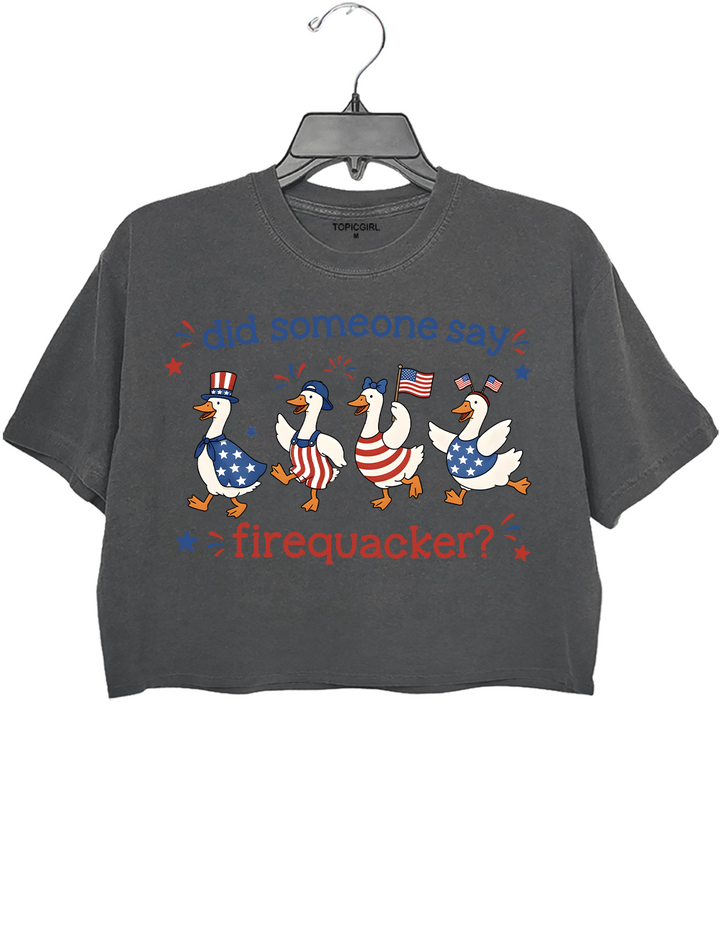 Did Someone Say Firequacker Crop Top