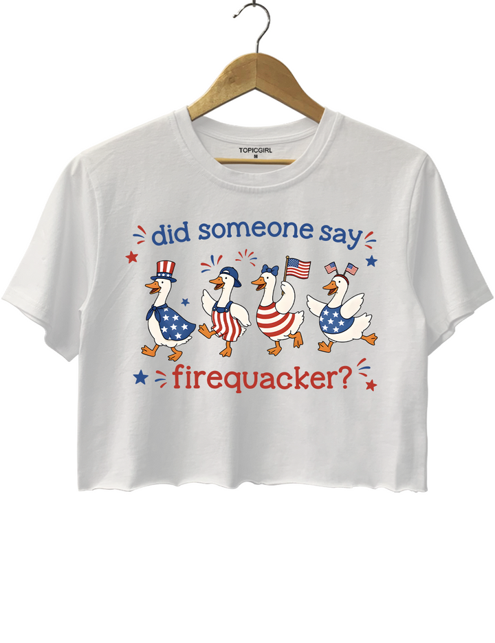 Did Someone Say Firequacker Crop Top