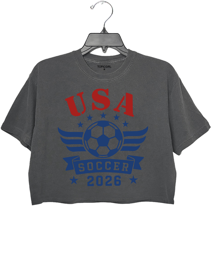 2026 Soccer Match Day Crop Top