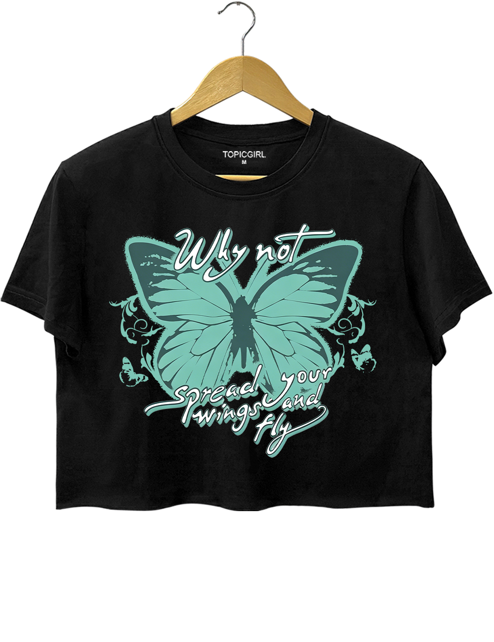 Y2K Hilary Duff Why Not Butterfly Crop Top