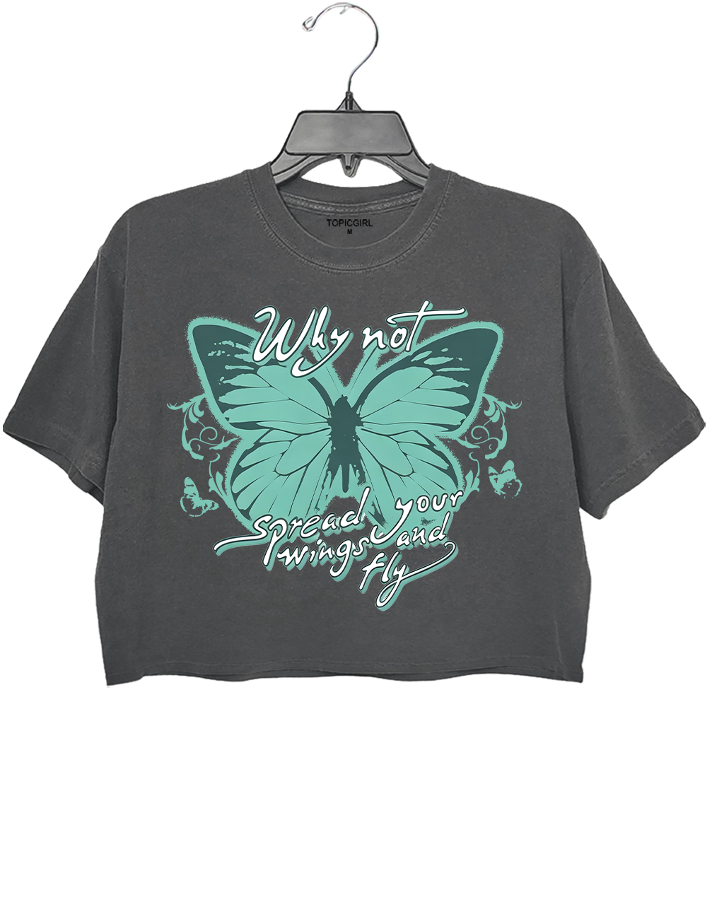 Y2K Hilary Duff Why Not Butterfly Crop Top