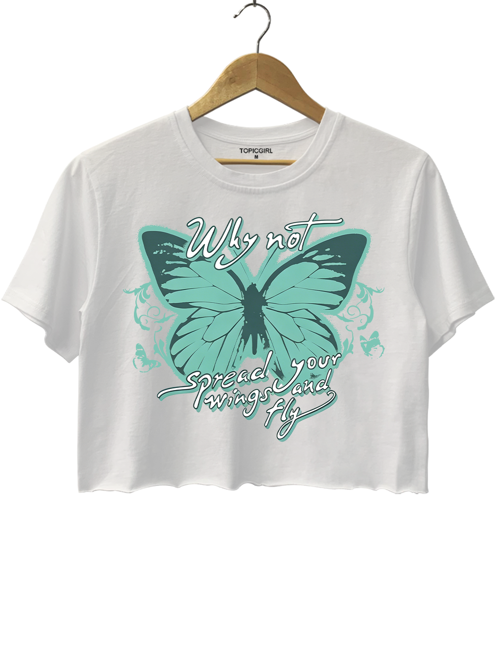 Y2K Hilary Duff Why Not Butterfly Crop Top