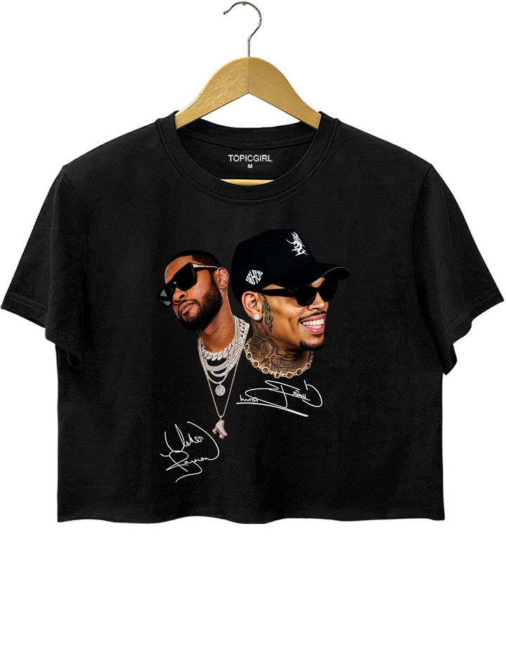 Chris Brown Usher Crop Top