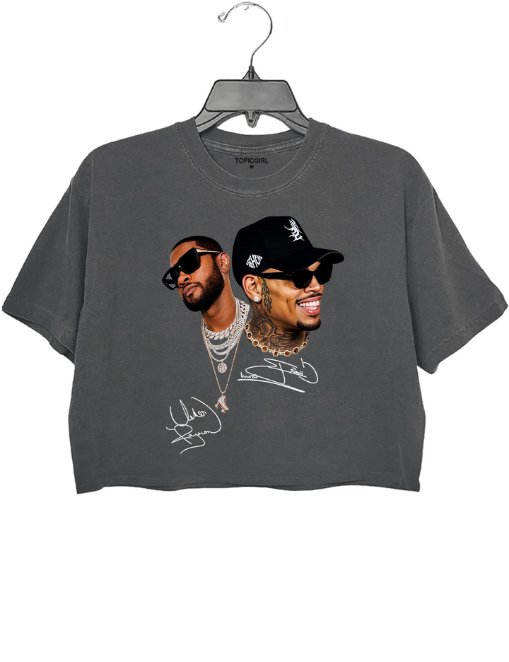 Chris Brown Usher Crop Top