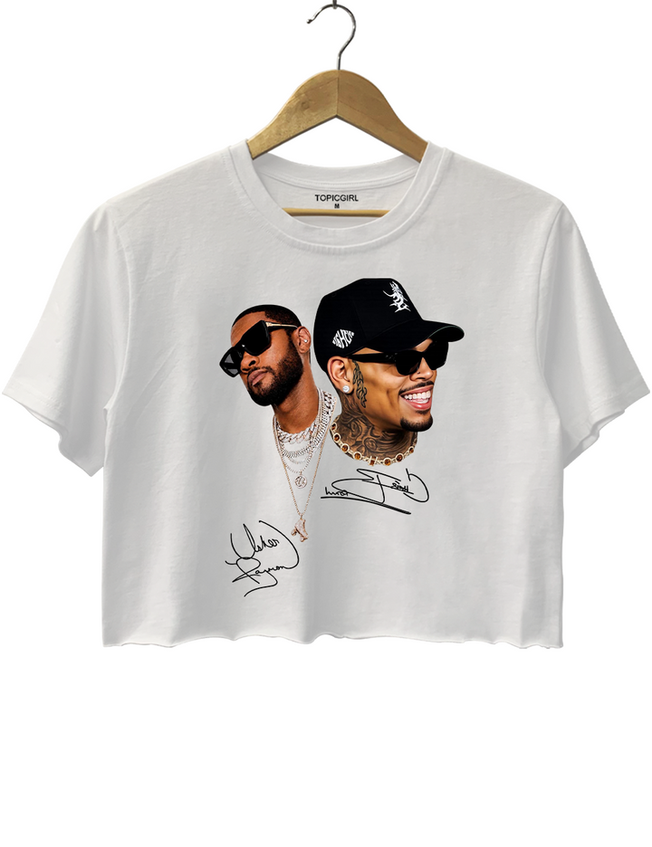 Chris Brown Usher Crop Top