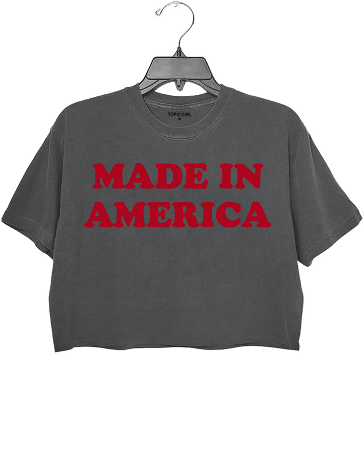 Made In America Crop Top