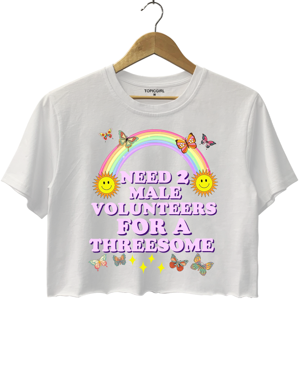 Need 2 Male Volunteers For A Threesome Crop Top