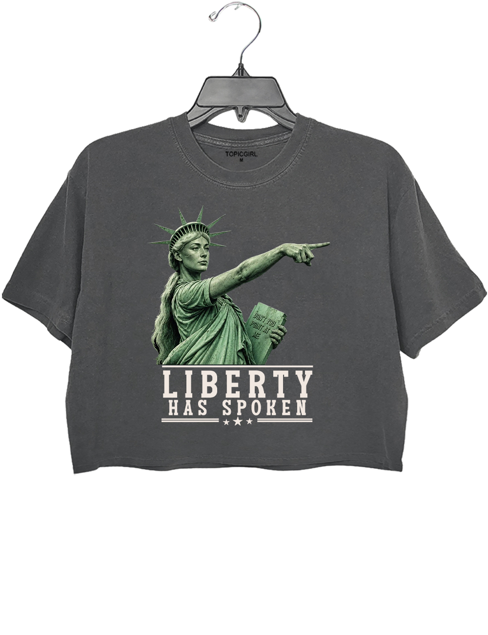 Liberty Has Spoken Crop Top