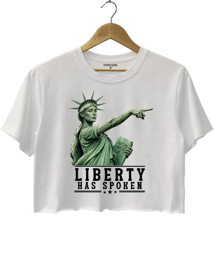 Liberty Has Spoken Crop Top