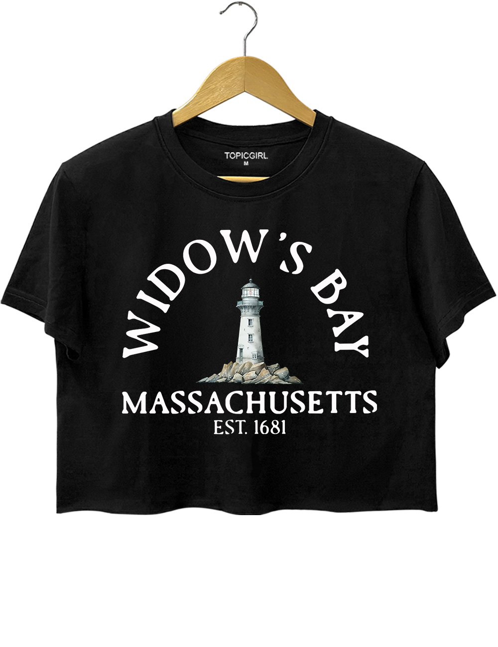 Widows Bay Massachusetts Est.1681 Crop Top