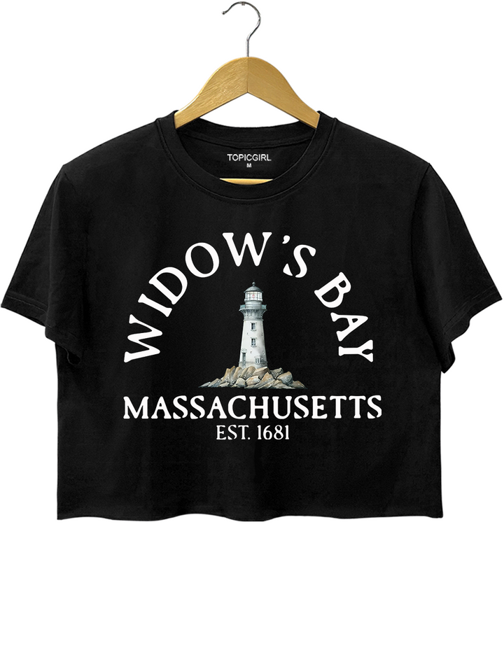 Widows Bay Massachusetts Est.1681 Crop Top