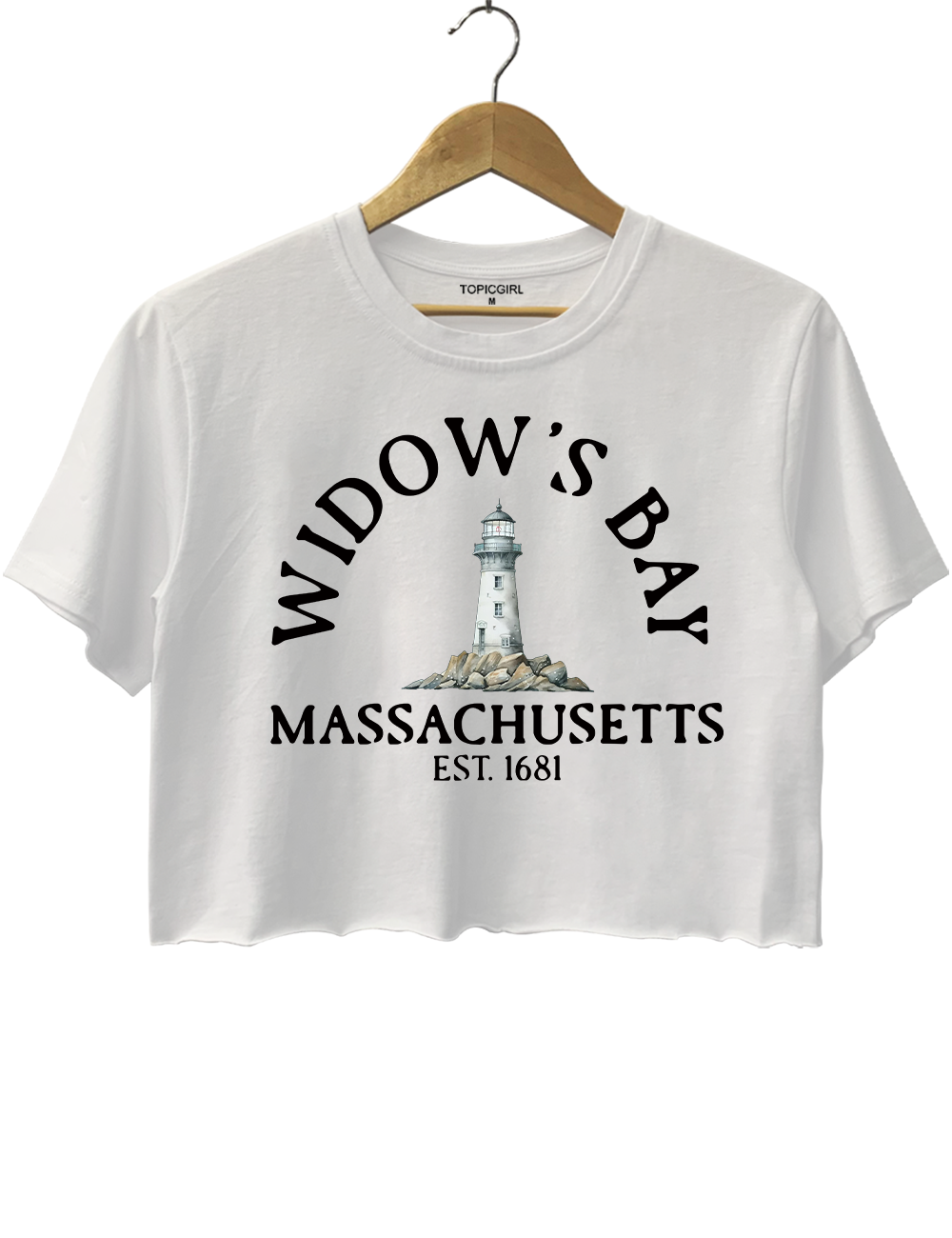 Widows Bay Massachusetts Est.1681 Crop Top