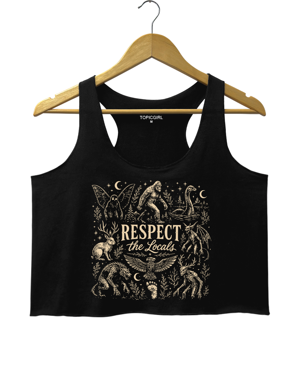 Respect The Locals Cryptid Crop Tank Top