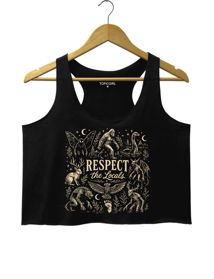 Respect The Locals Cryptid Crop Tank Top