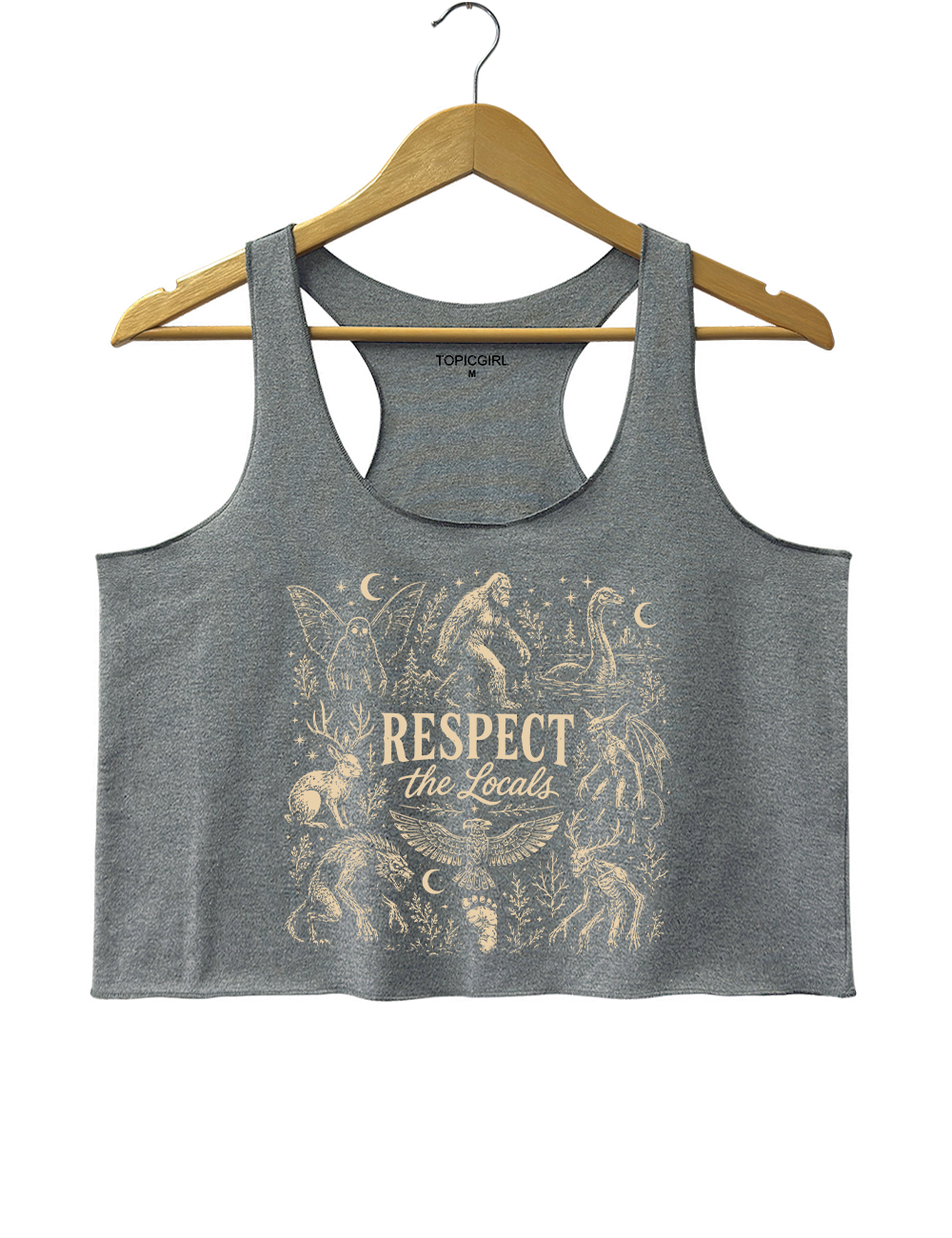 Respect The Locals Cryptid Crop Tank Top