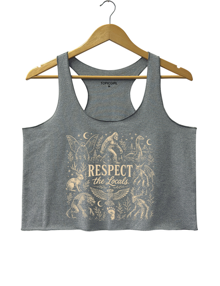 Respect The Locals Cryptid Crop Tank Top