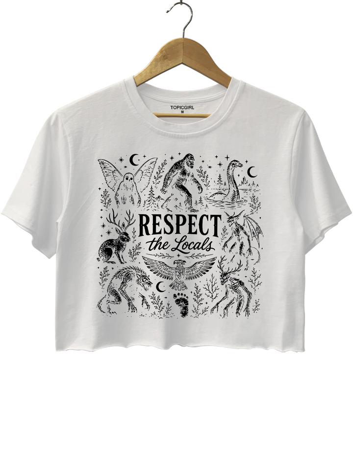 Respect The Locals Cryptid Crop Top