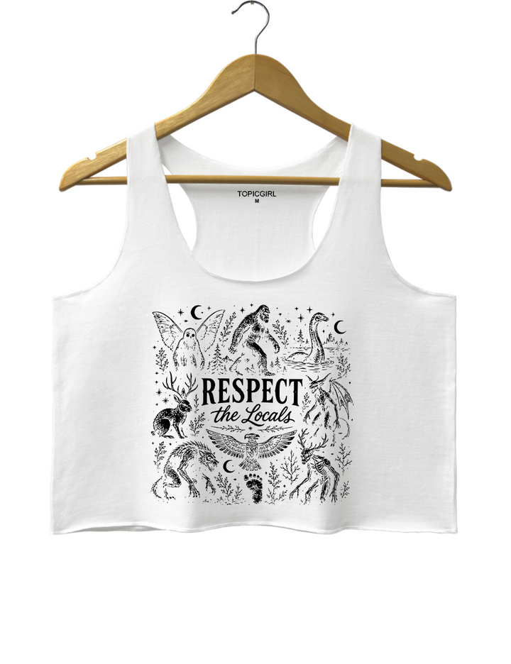 Respect The Locals Cryptid Crop Tank Top