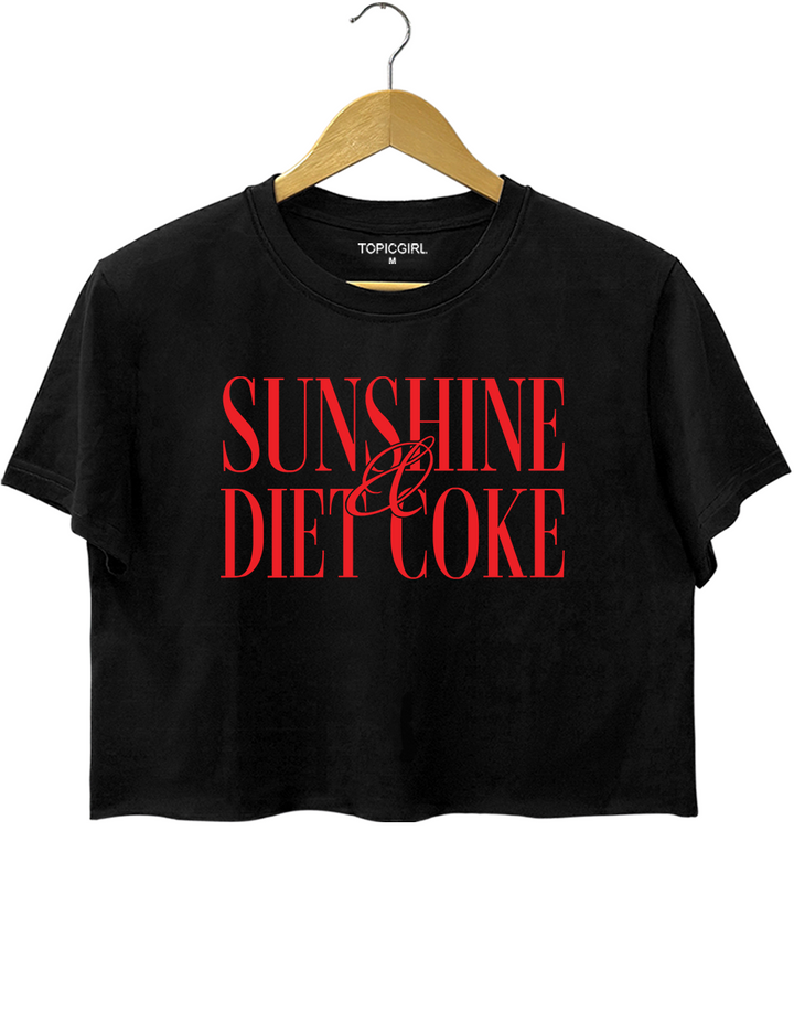 Sunshine And Diet Coke Crop Top