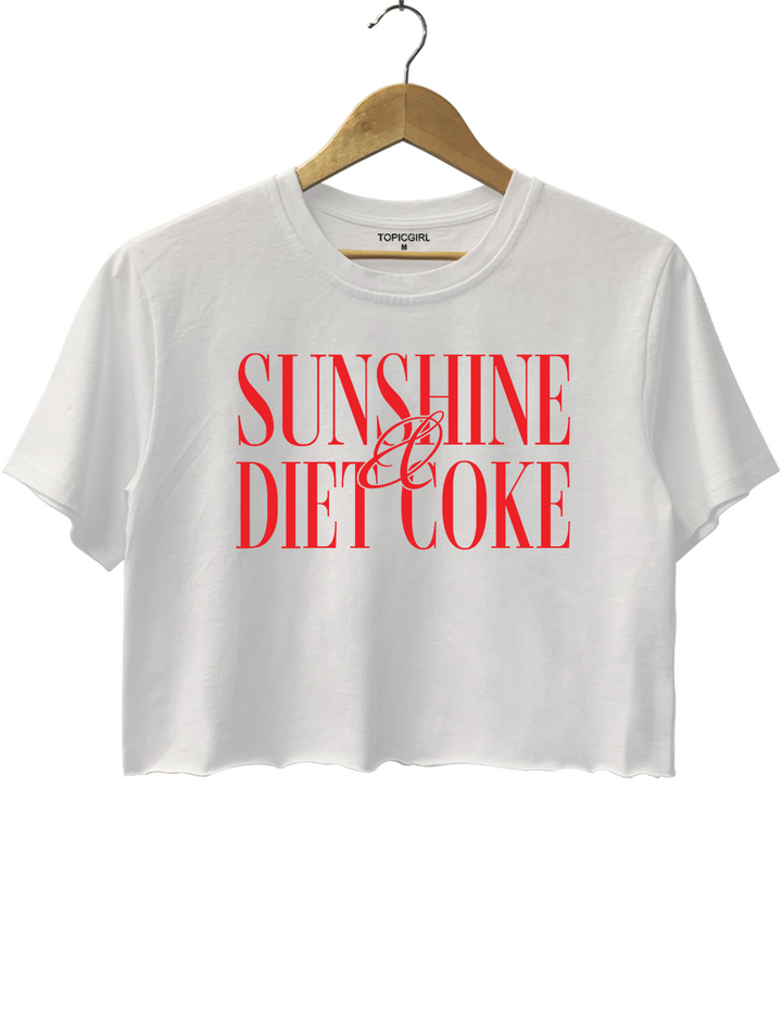 Sunshine And Diet Coke Crop Top