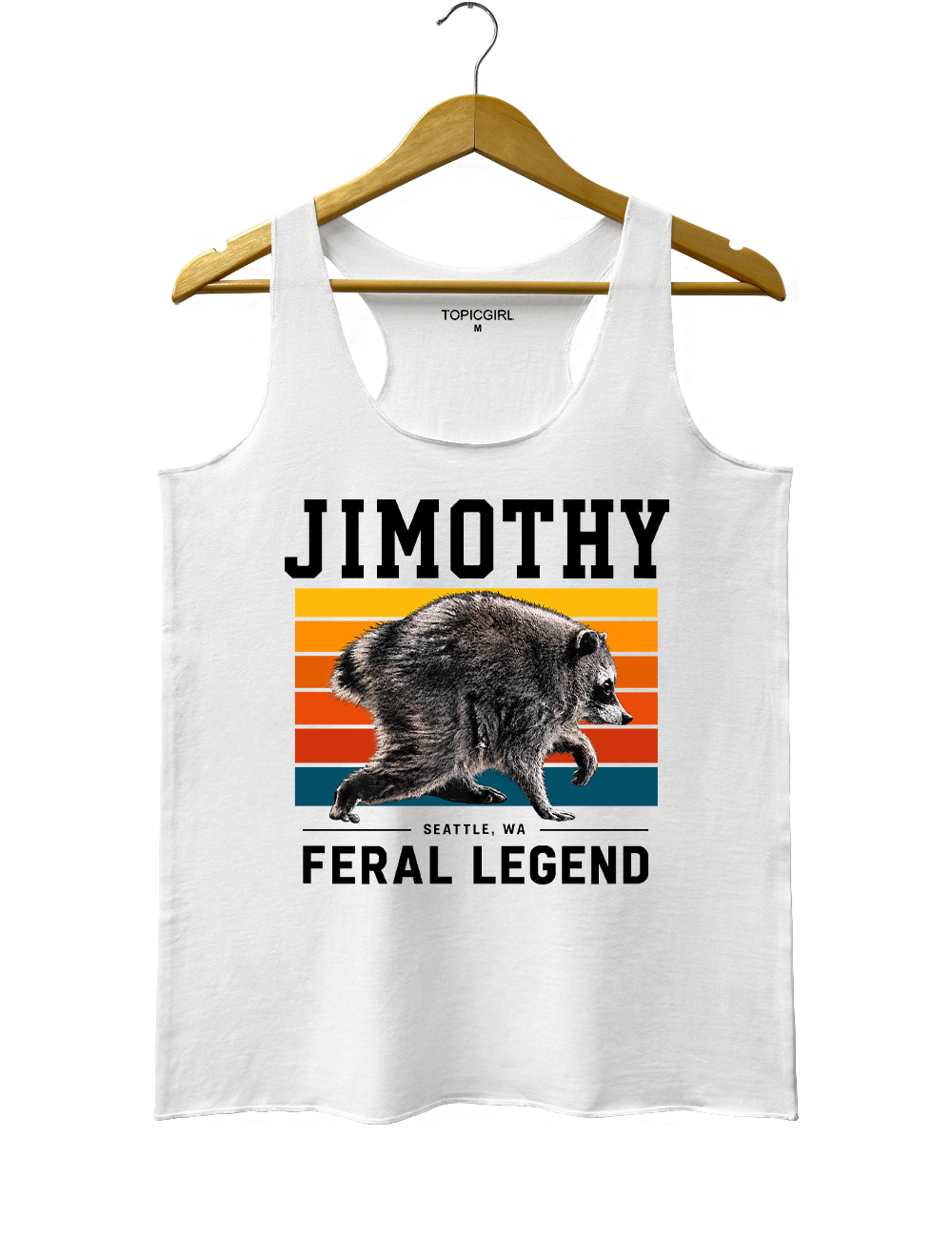 Retro Jimothy Raccoon Seattle Feral Tank Top