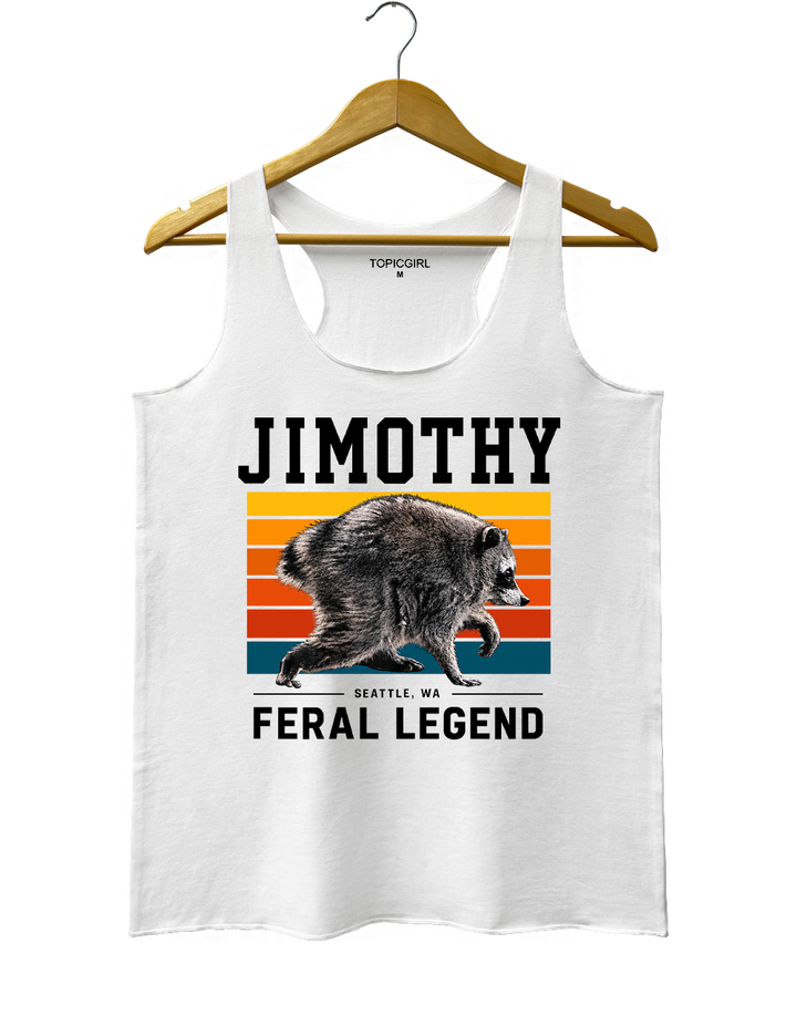 Retro Jimothy Raccoon Seattle Feral Tank Top