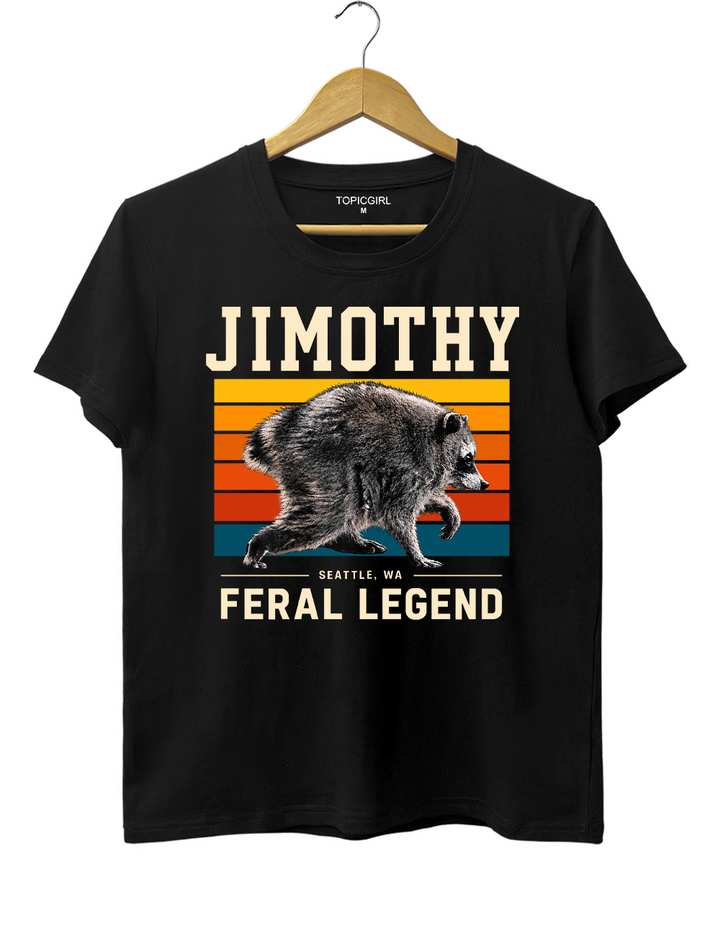 Retro Jimothy Raccoon Seattle Feral Tee