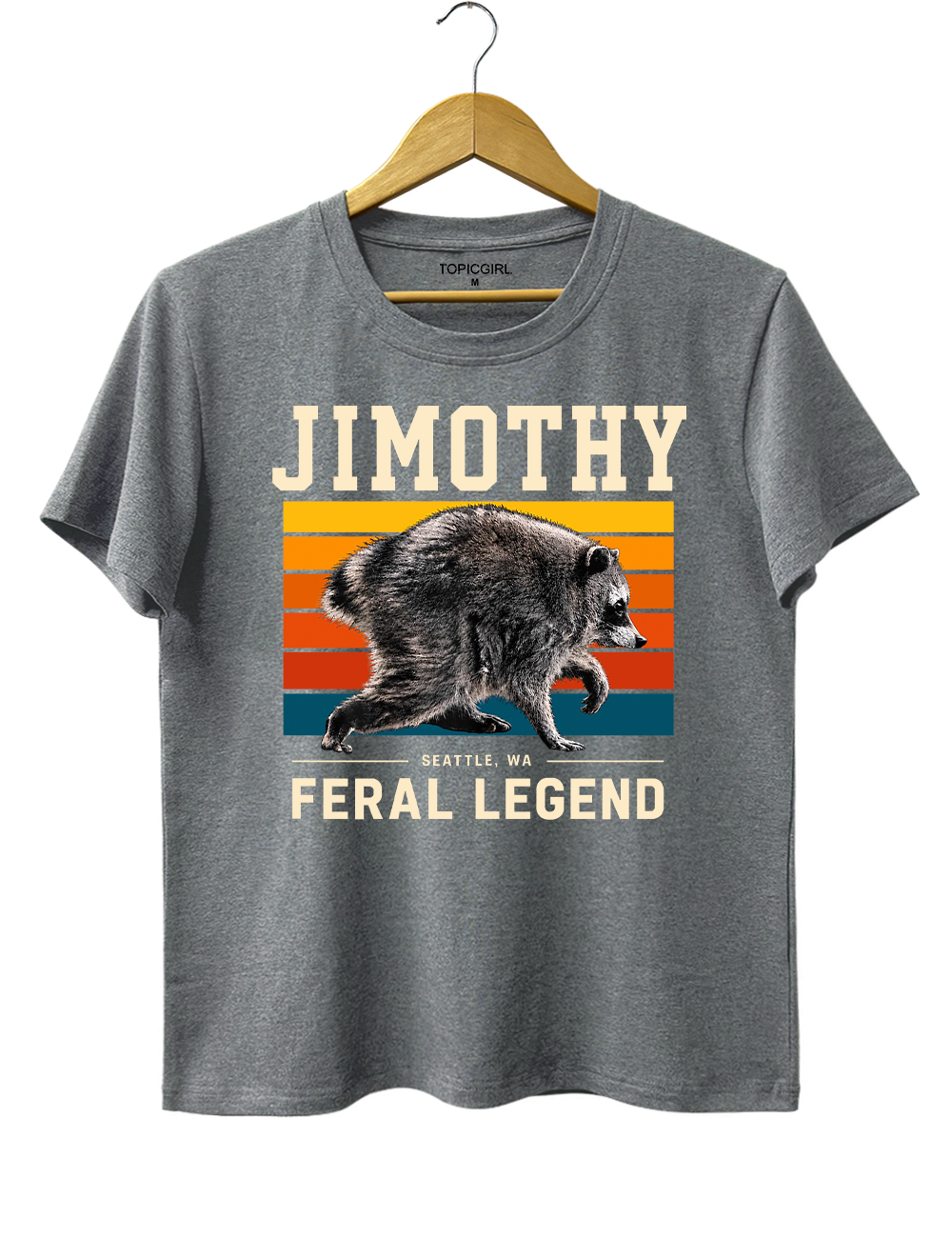 Retro Jimothy Raccoon Seattle Feral Tee
