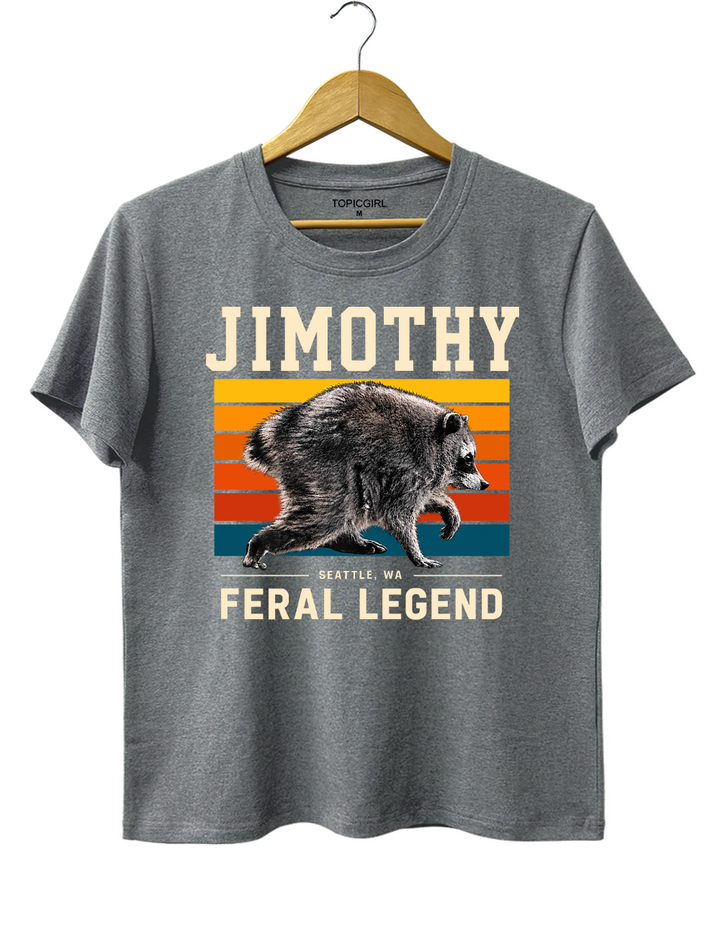 Retro Jimothy Raccoon Seattle Feral Tee