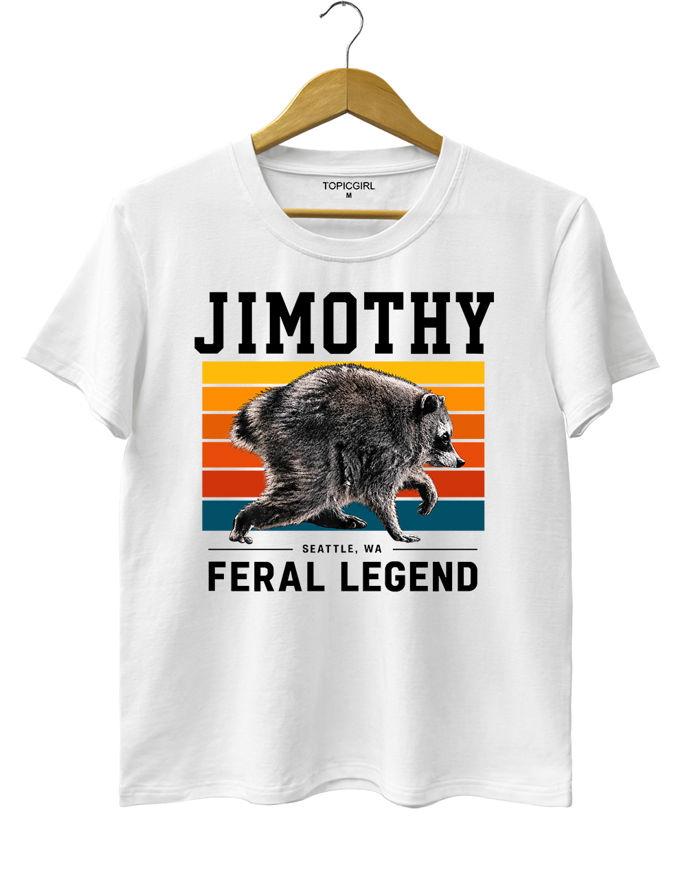 Retro Jimothy Raccoon Seattle Feral Tee