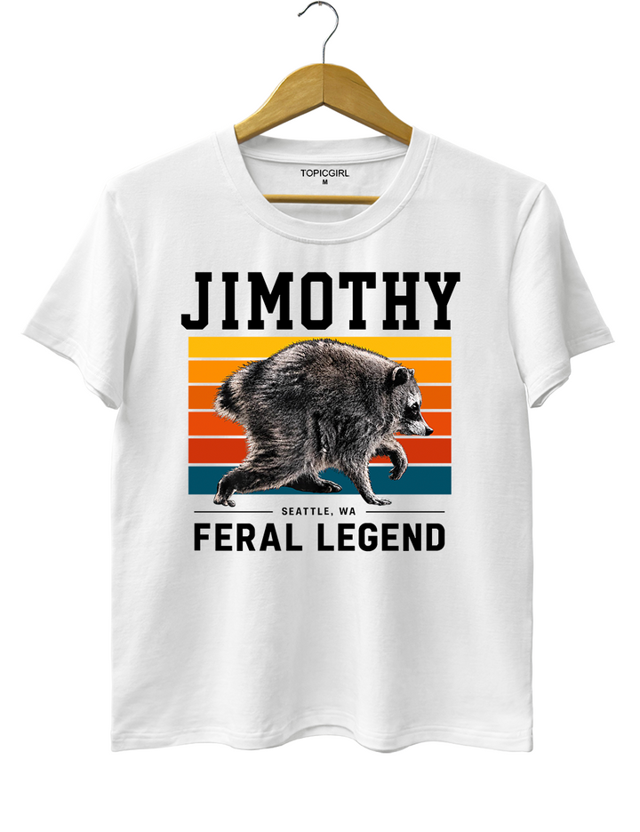 Retro Jimothy Raccoon Seattle Feral Tee