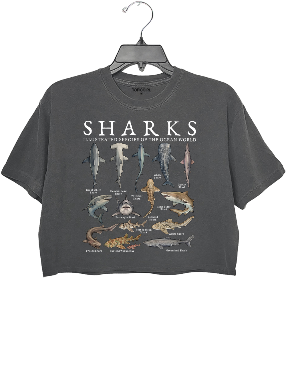 Vintage Shark Crop Top