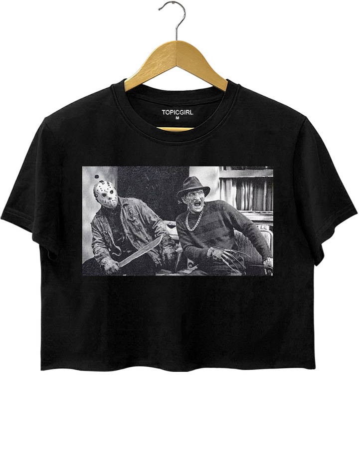 Freddy Krueger Jason Voorhees Crop Top