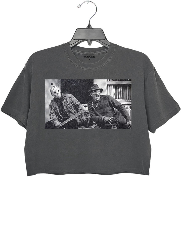 Freddy Krueger Jason Voorhees Crop Top