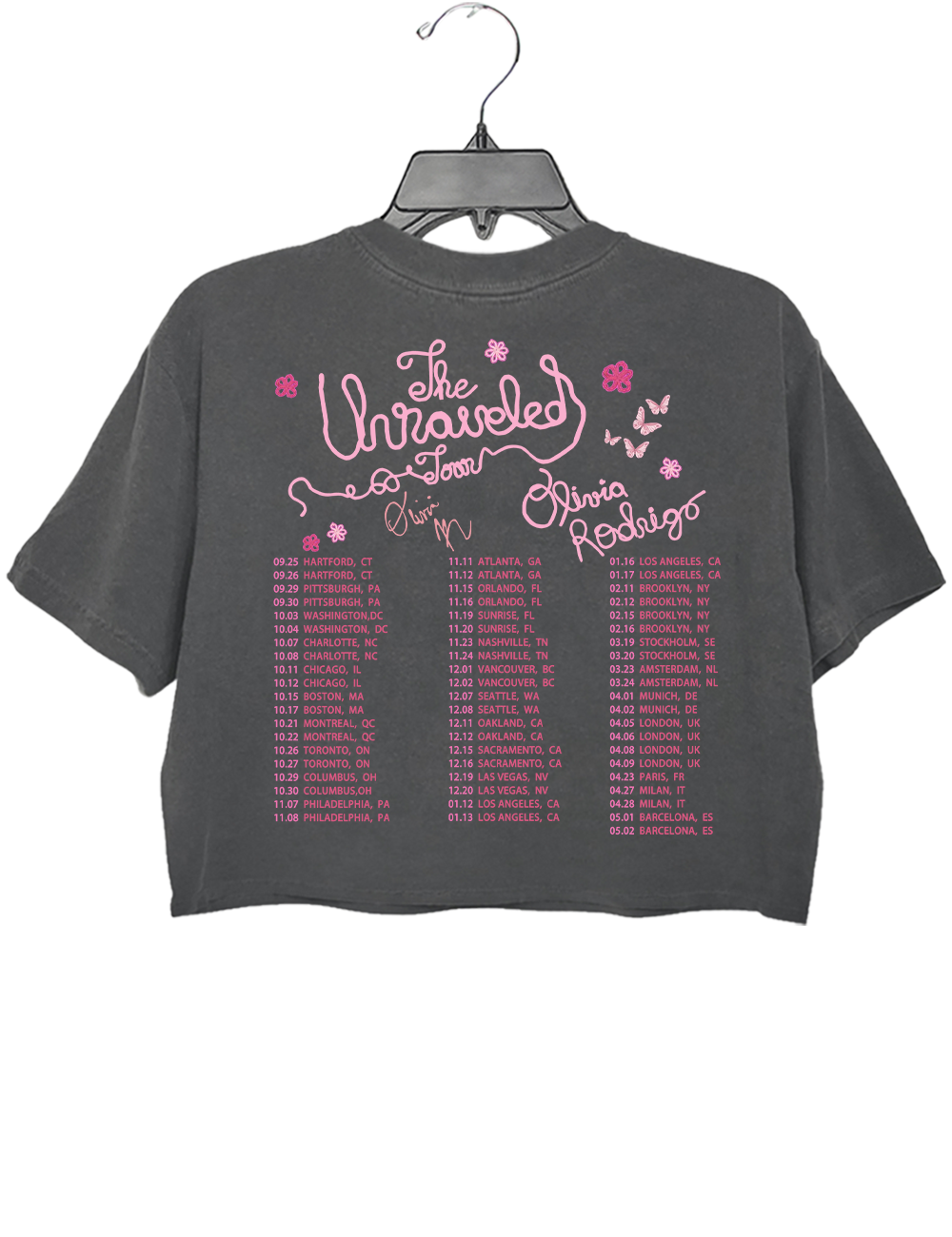 Olivia Rodrigo Concert Crop Top