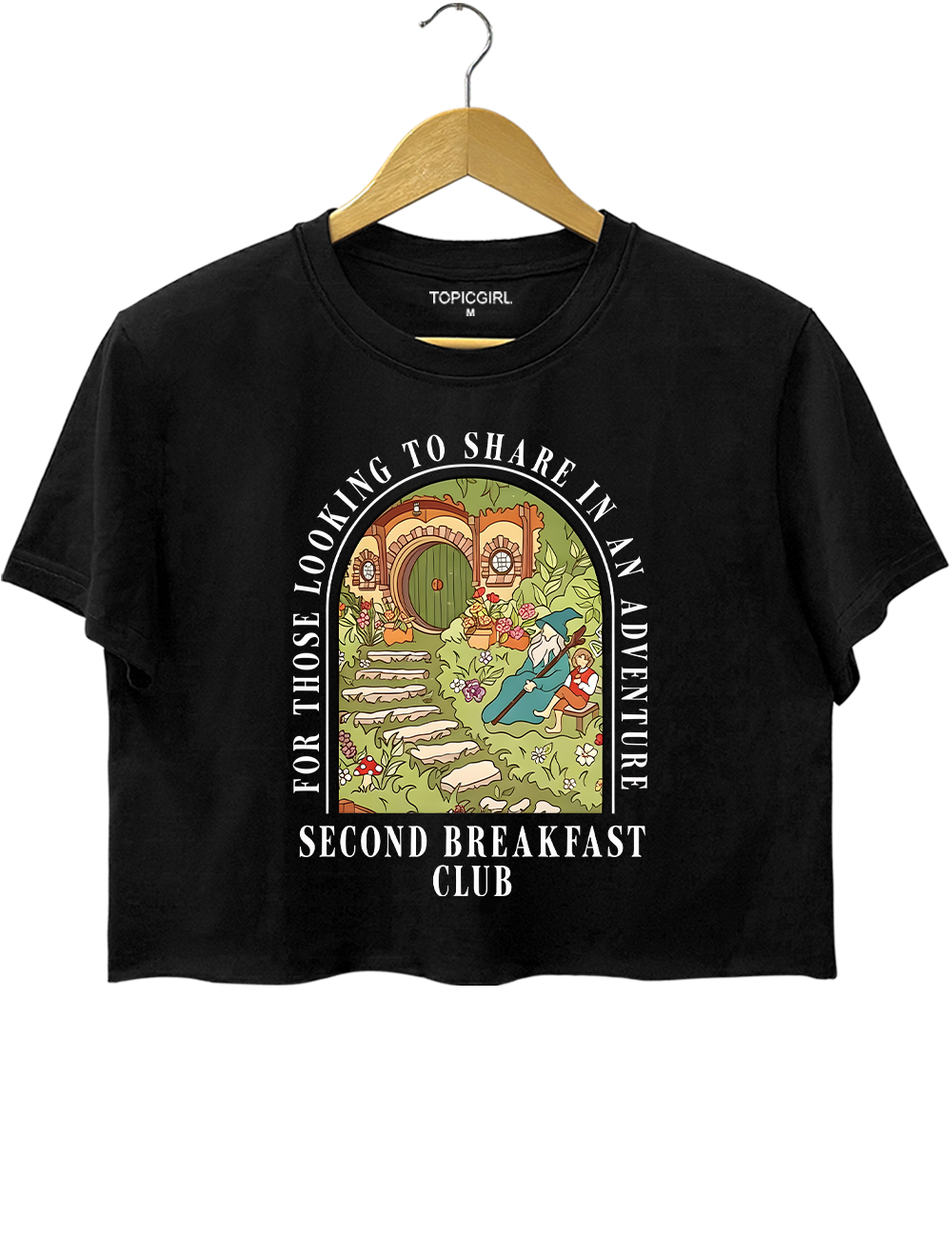 Second Breakfast Club For Those Looking To Share In An Adventure Crop Top