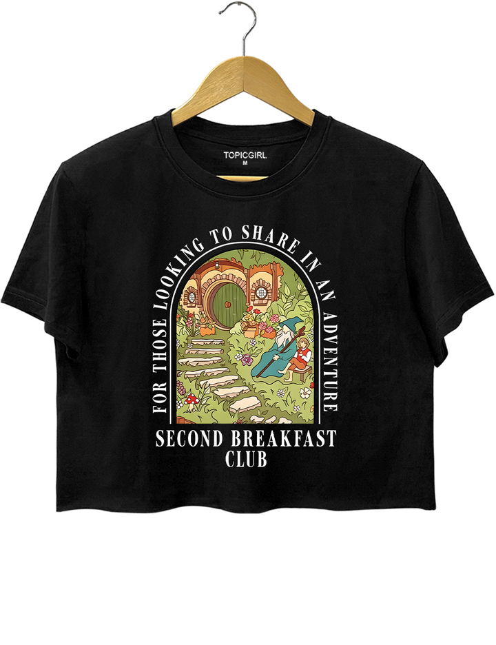 Second Breakfast Club For Those Looking To Share In An Adventure Crop Top