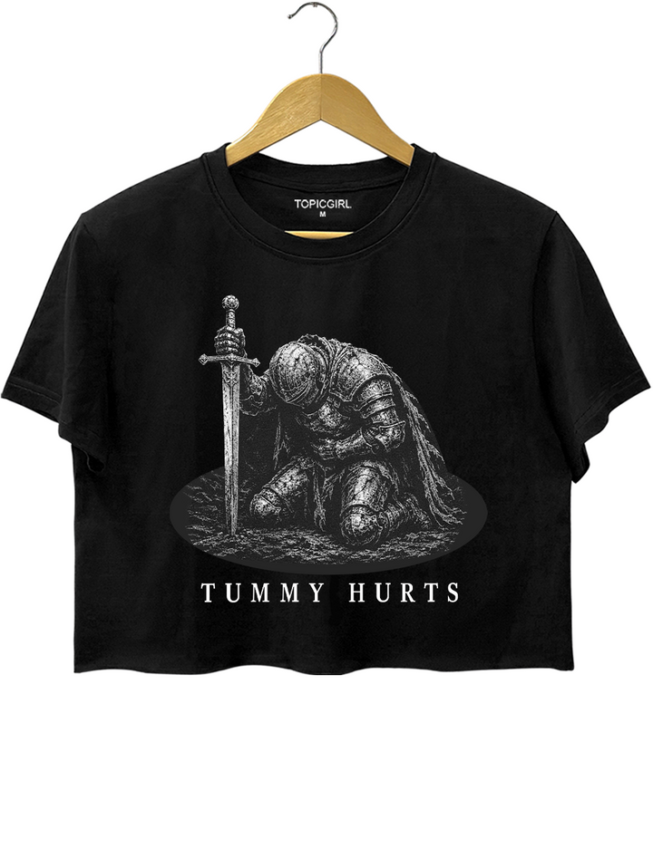Tummy Hurts Knight Crop Top