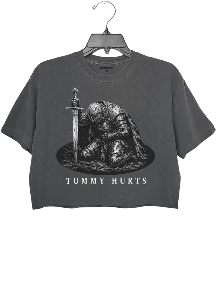 Tummy Hurts Knight Crop Top