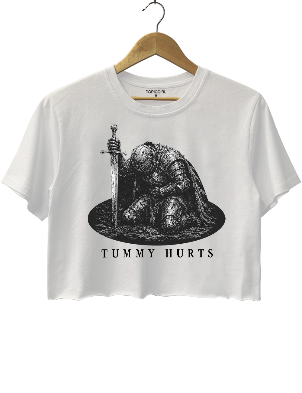 Tummy Hurts Knight Crop Top