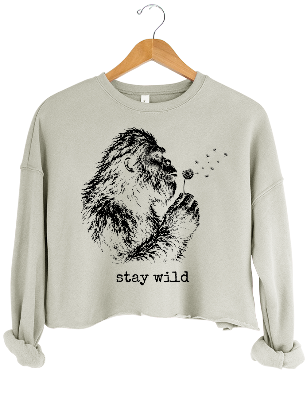 Bigfoot Dandelion Crop Sweatshirt