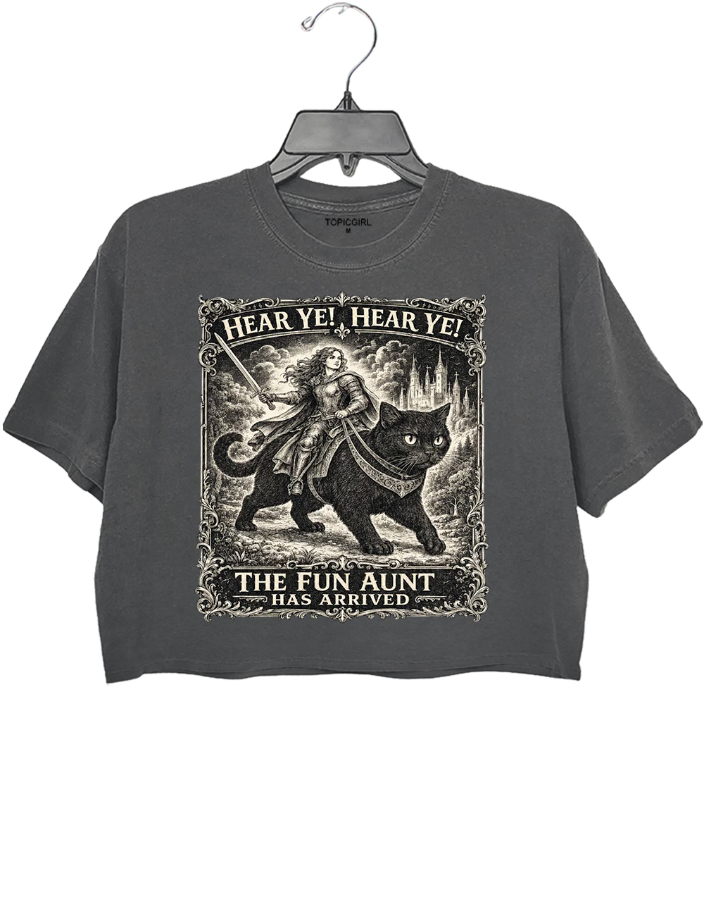 Hear Ye Fun Aunt Has Arrived Crop Top