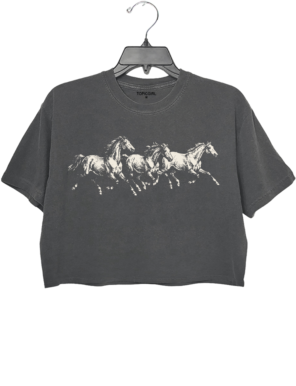 Wild Horses Running Crop Top