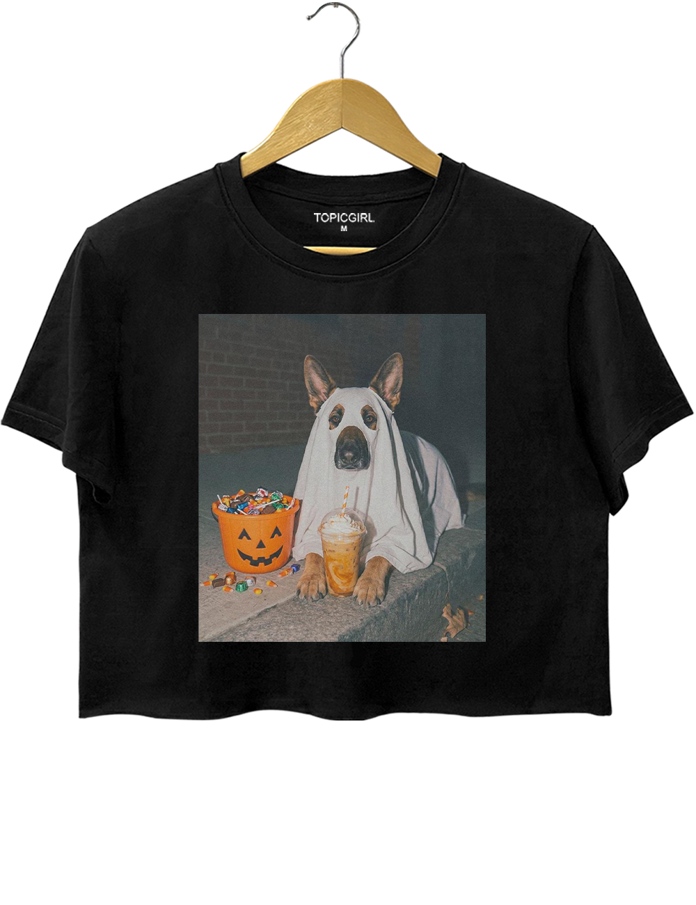 German Shepherd Dog Halloween Crop Top