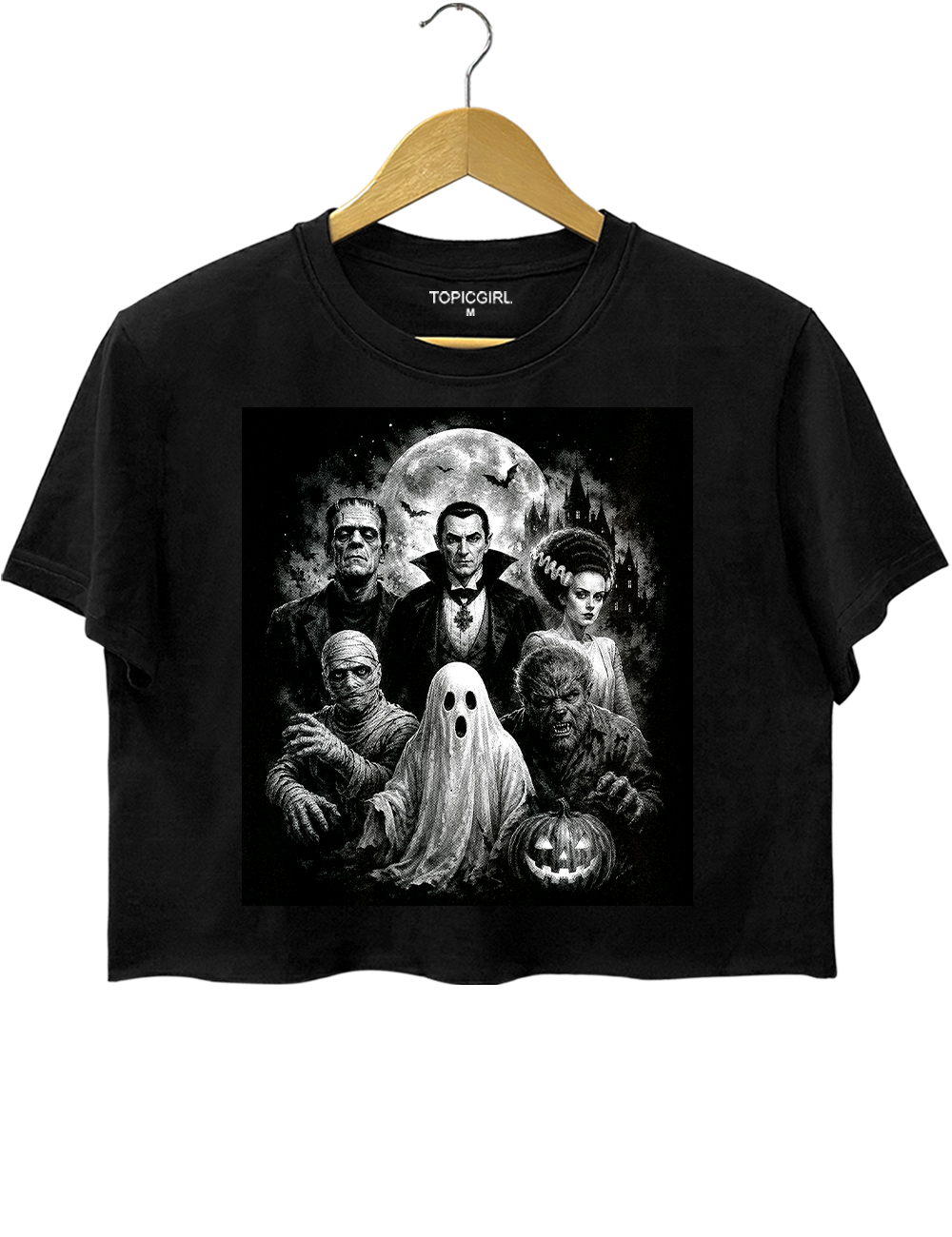Monsters Halloween Crop Top