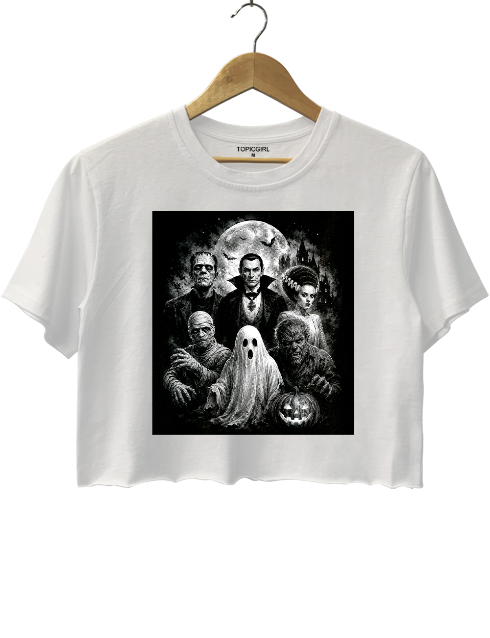 Monsters Halloween Crop Top