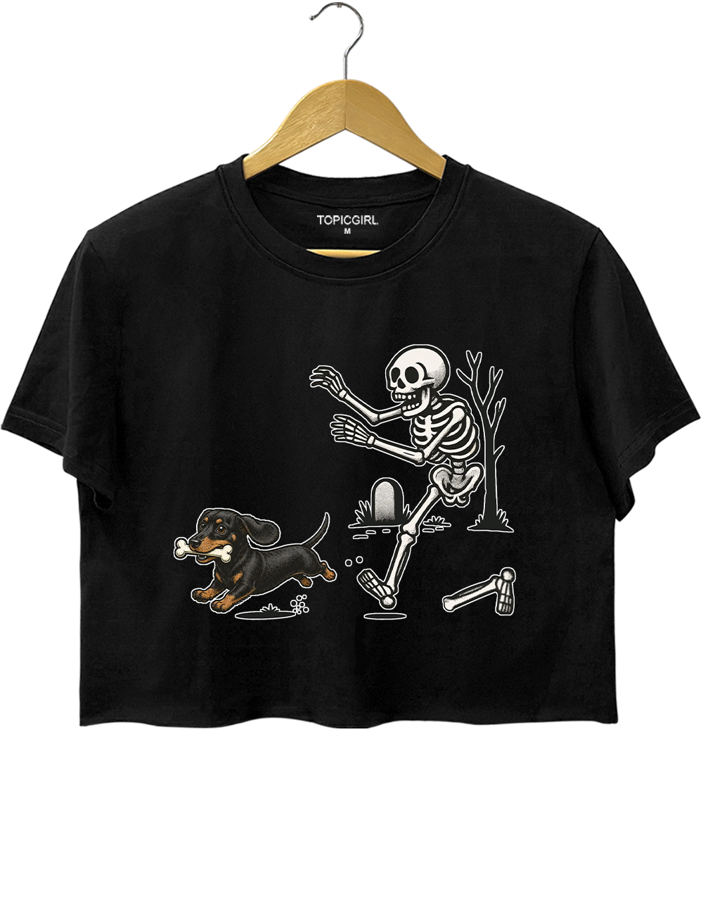 Halloween Dachshund Dog Crop Top