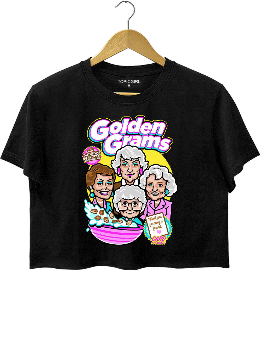 The Golden Girls Golden Grahams Crop Top