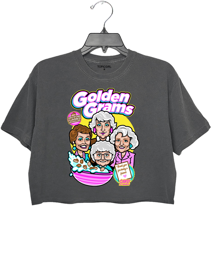 The Golden Girls Golden Grahams Crop Top