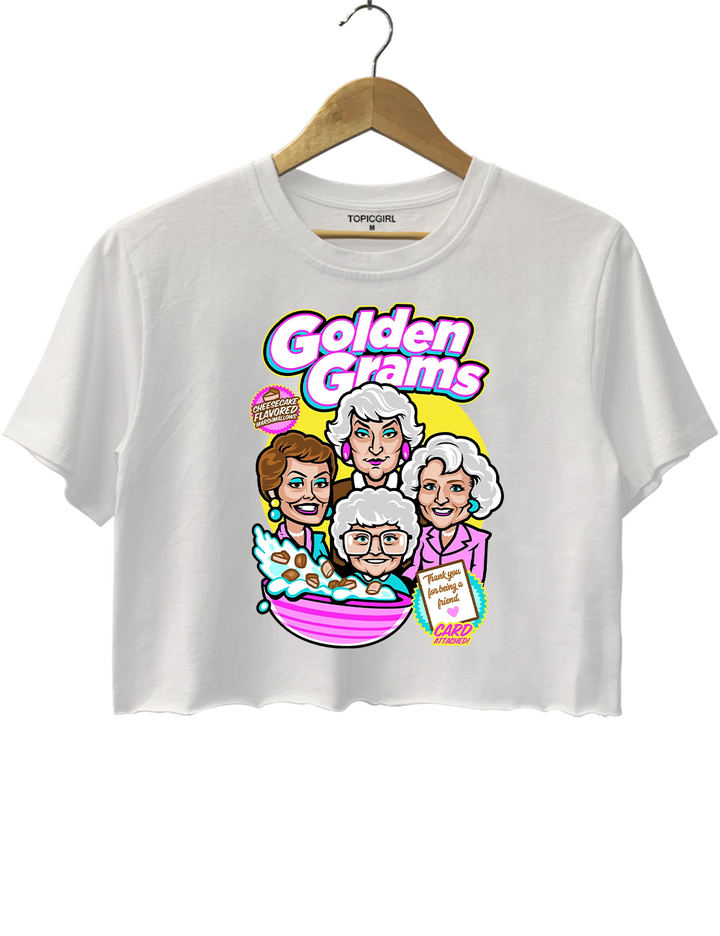 The Golden Girls Golden Grahams Crop Top